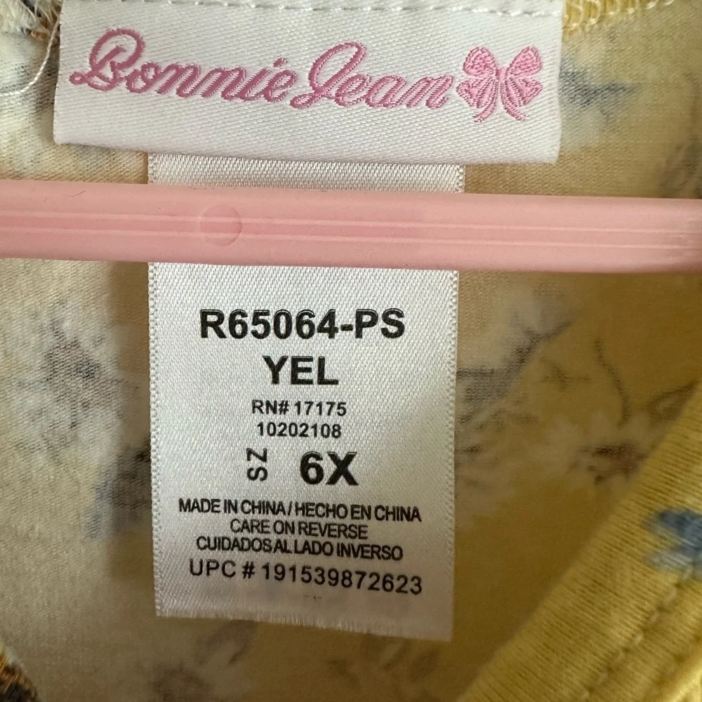Bonnie Jean Yellow Smocked Ruffle Sundress